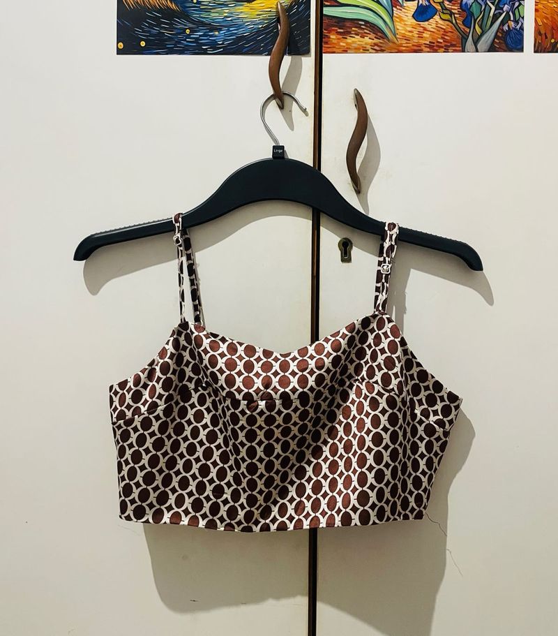 Brown Strap Top🤎