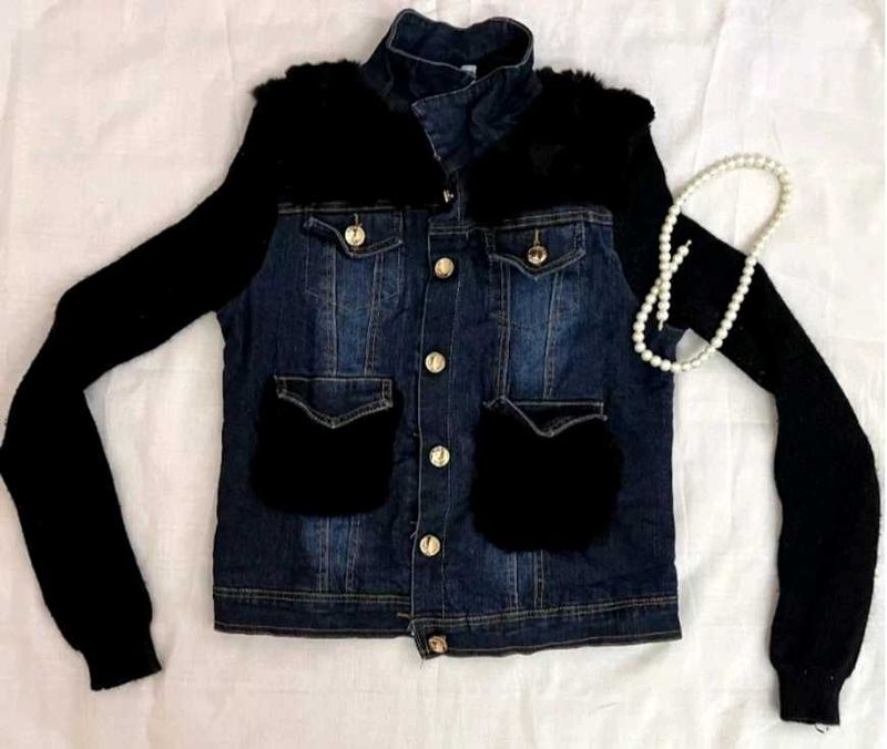 Fur Denim Jacket