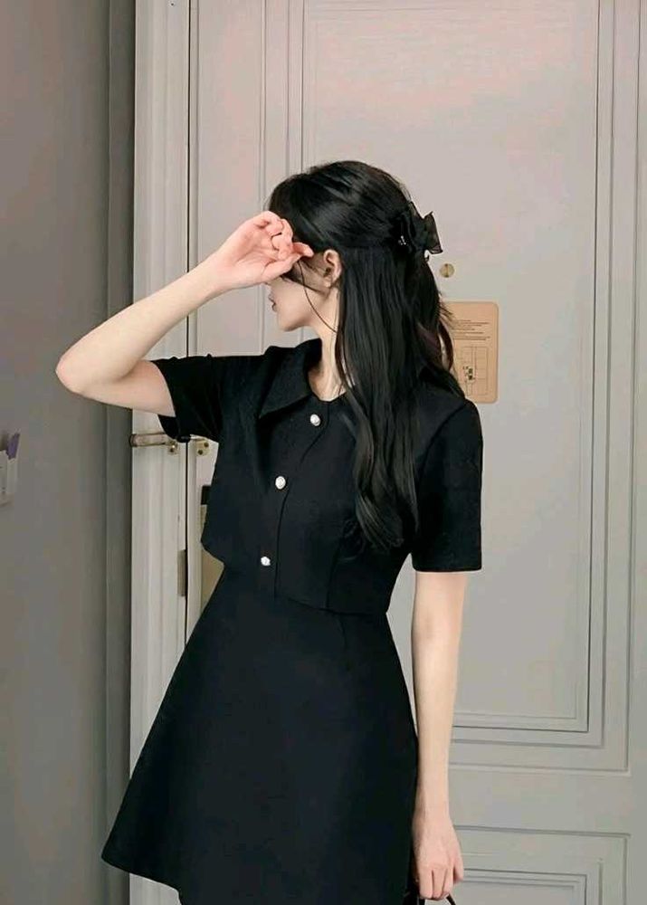 Black Korean Mini Skirt
