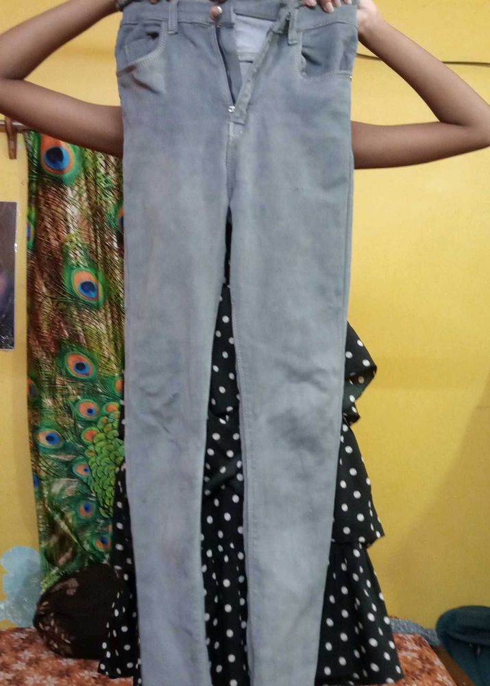 Grey Denim Jeans