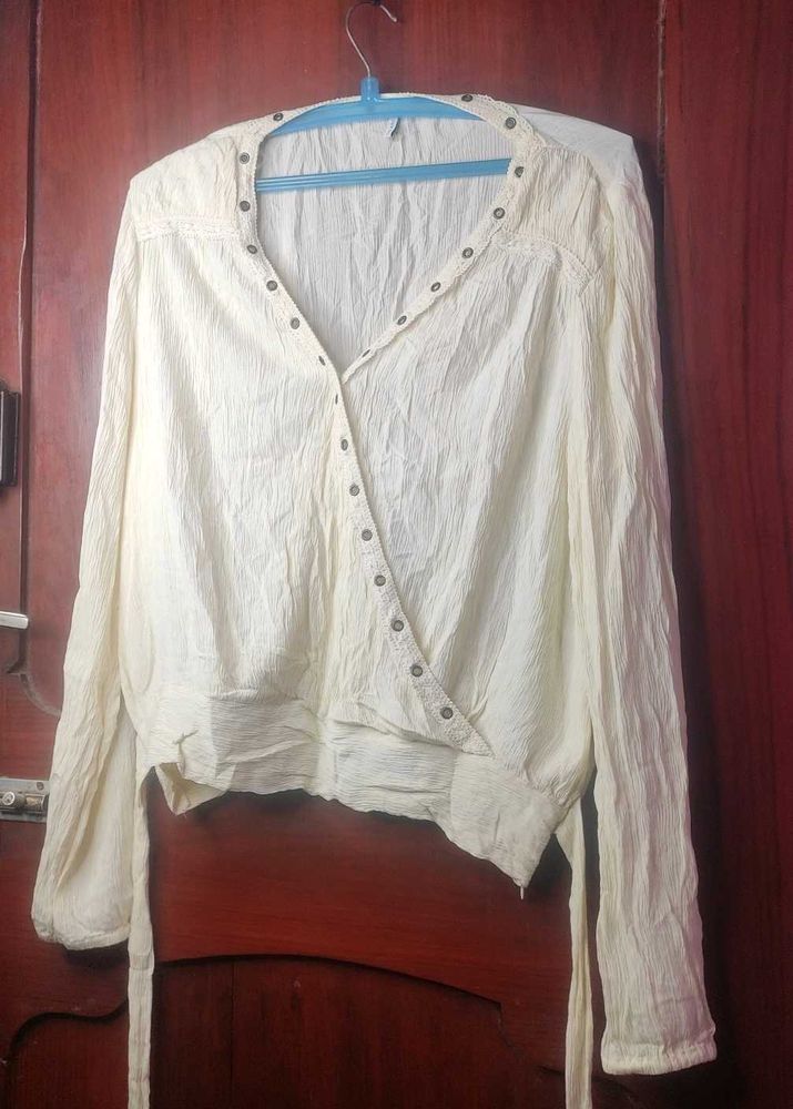 Elegant Wrap Top