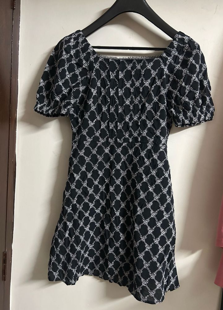 Patterned Mini Dress