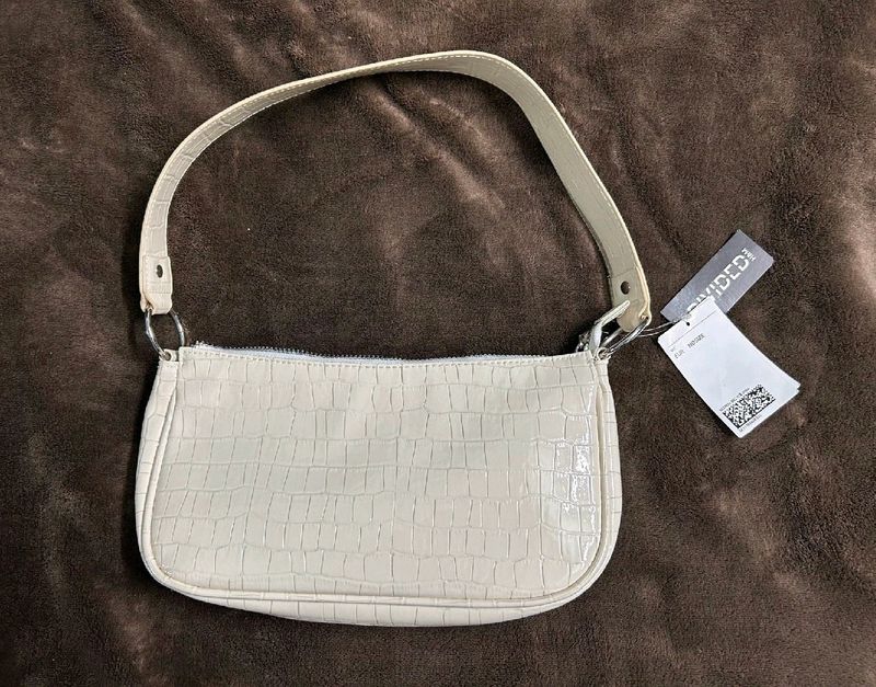 H&amp;M White Shoulder Bag