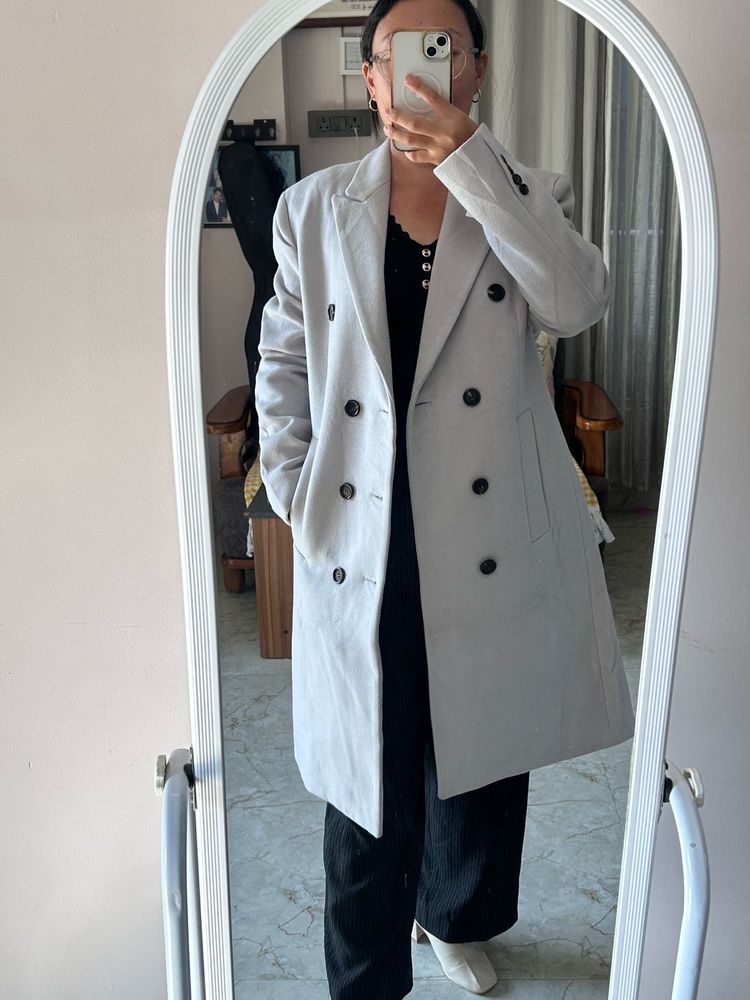 Gray Double-Breasted coats .NO NEGOTIATIONS