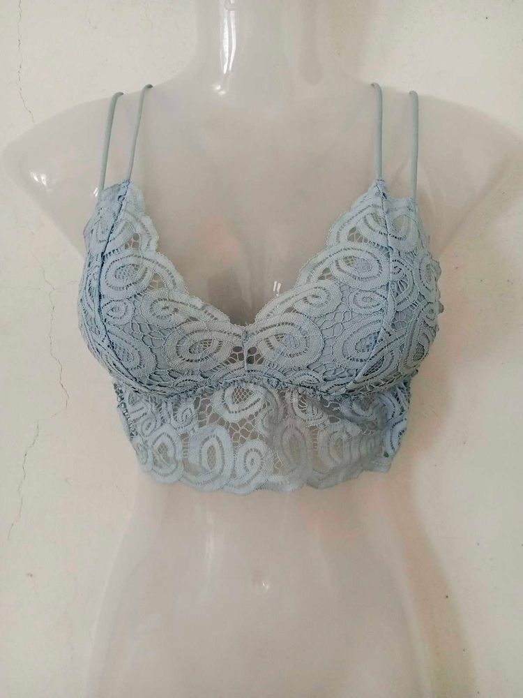 Lace Bralette - Light Blue