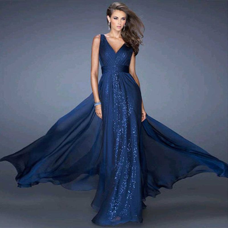 Prom Eve Sequinned Backless