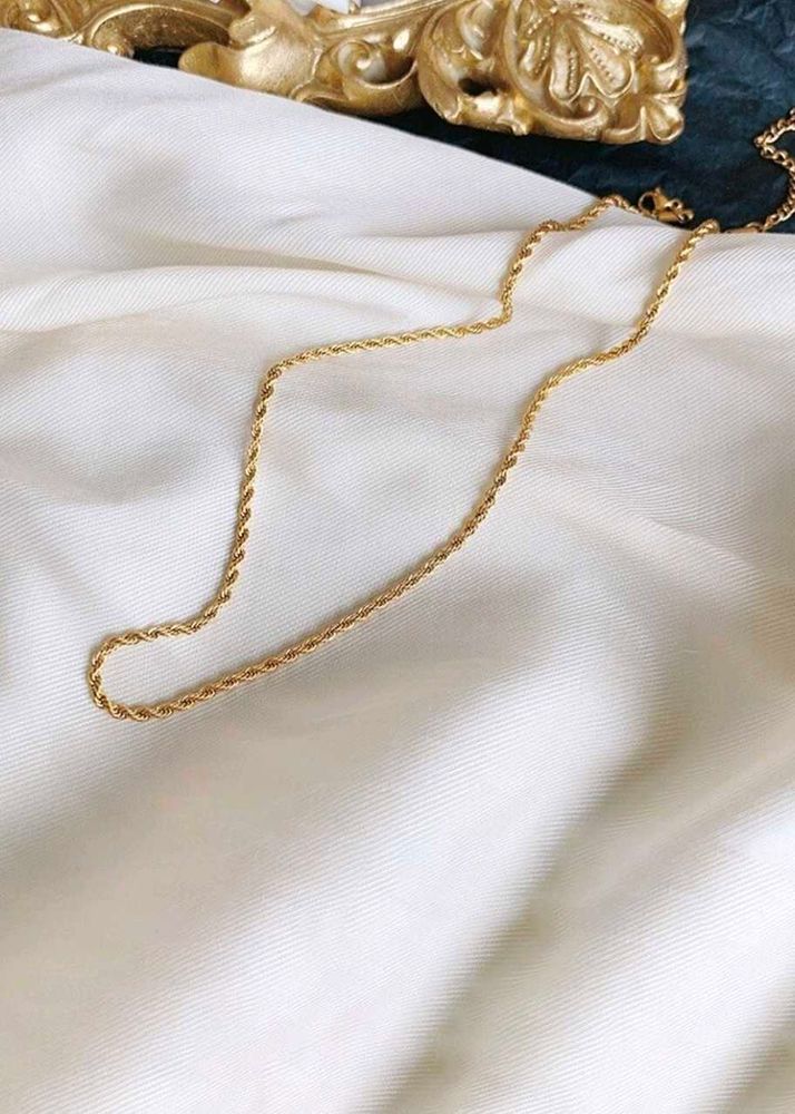 Twisted Rope Chain For Unisex
