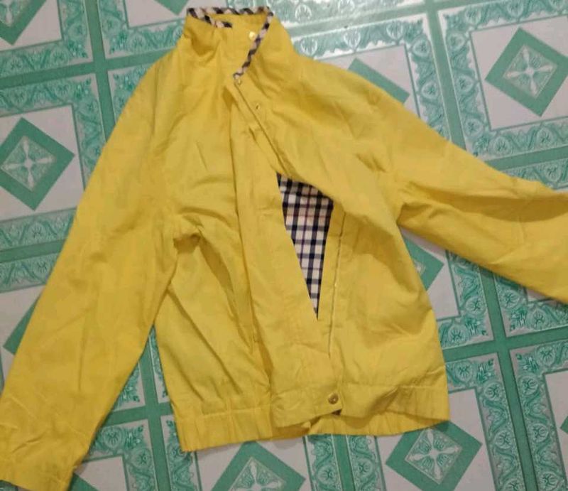 Yellow Casual Jacket