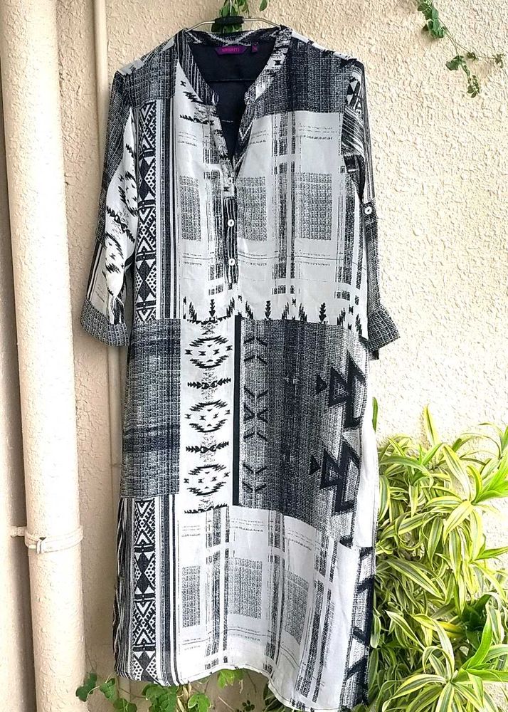 Patchwork Print Tunic Dress