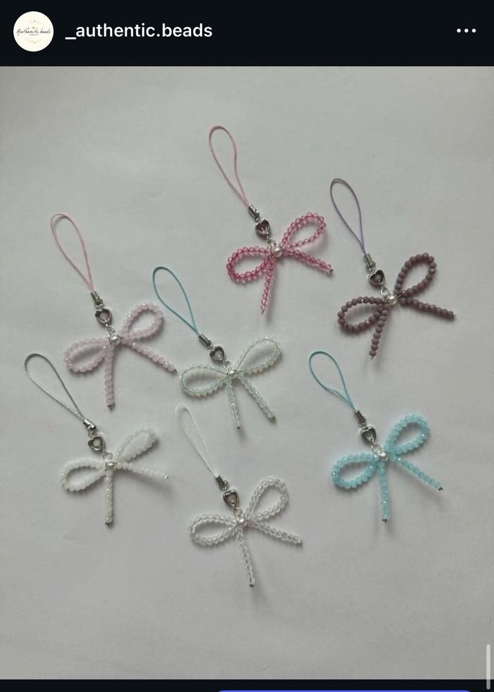 Cute Beaded Bow Charm