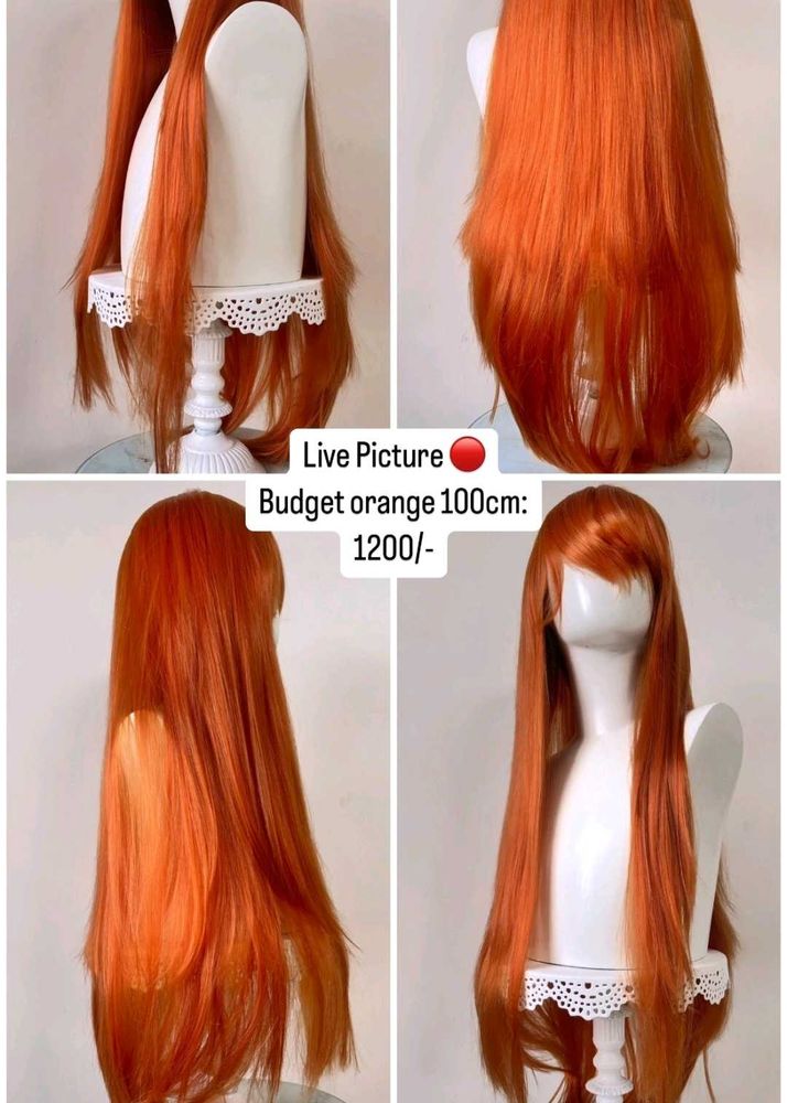 Budget orange wig