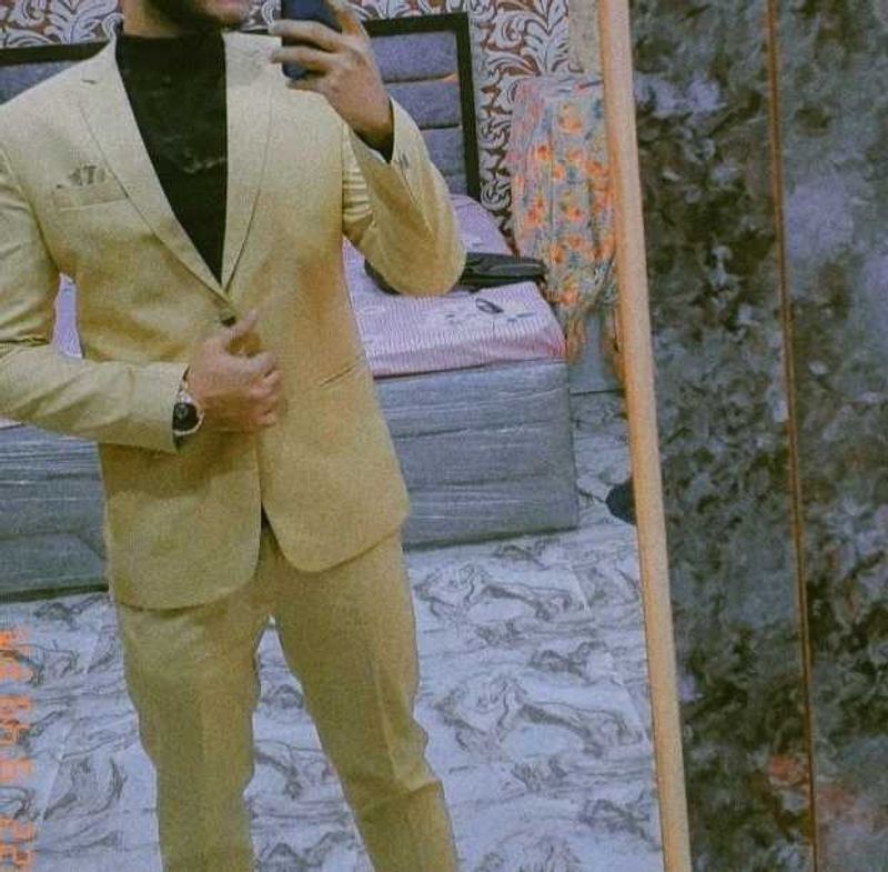 3 Piece Mens Suit with highneck
