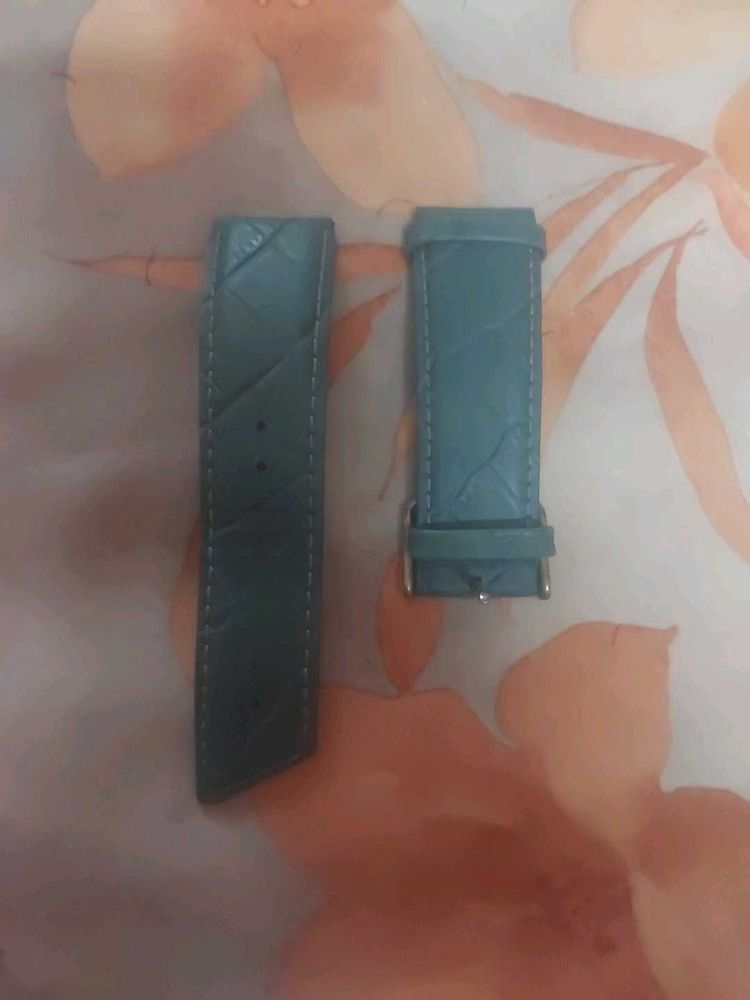 Teal Leather Watch Strap
