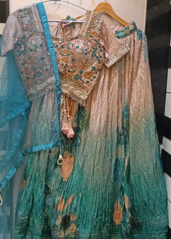 double shade lehenga choli