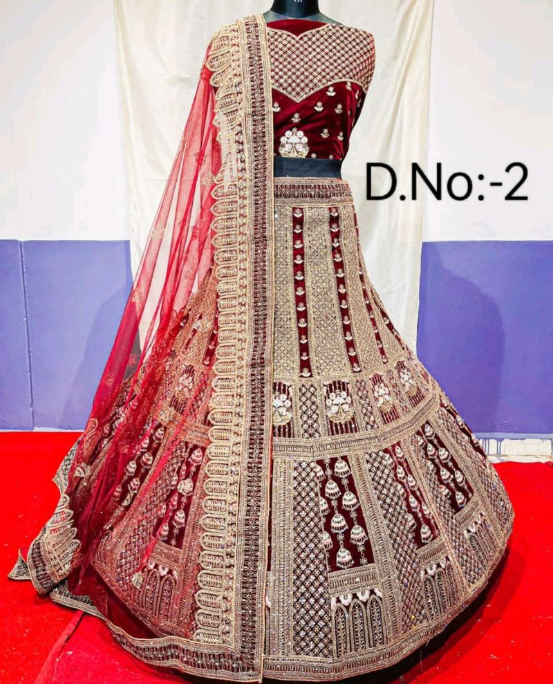 Jhumka pattern Latest Bridal Lehenga