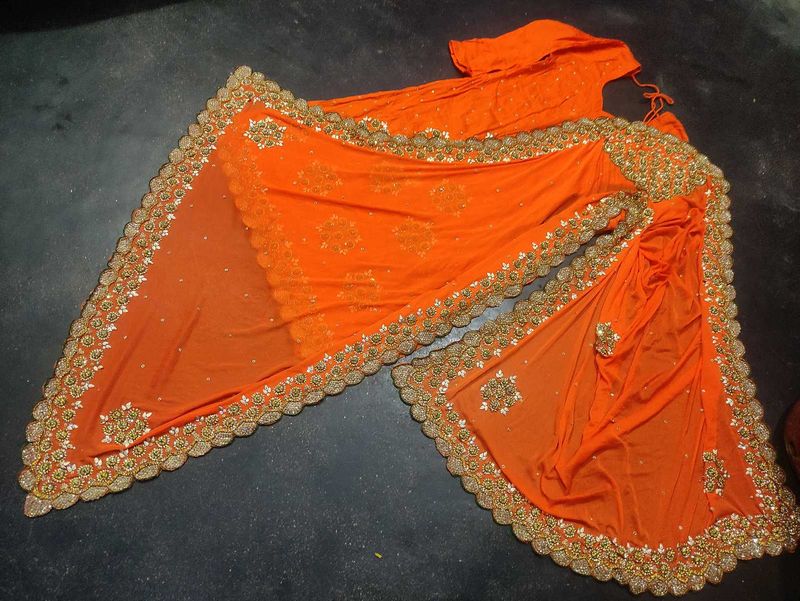 Beautiful Handwork Kurta With Dupatta Set