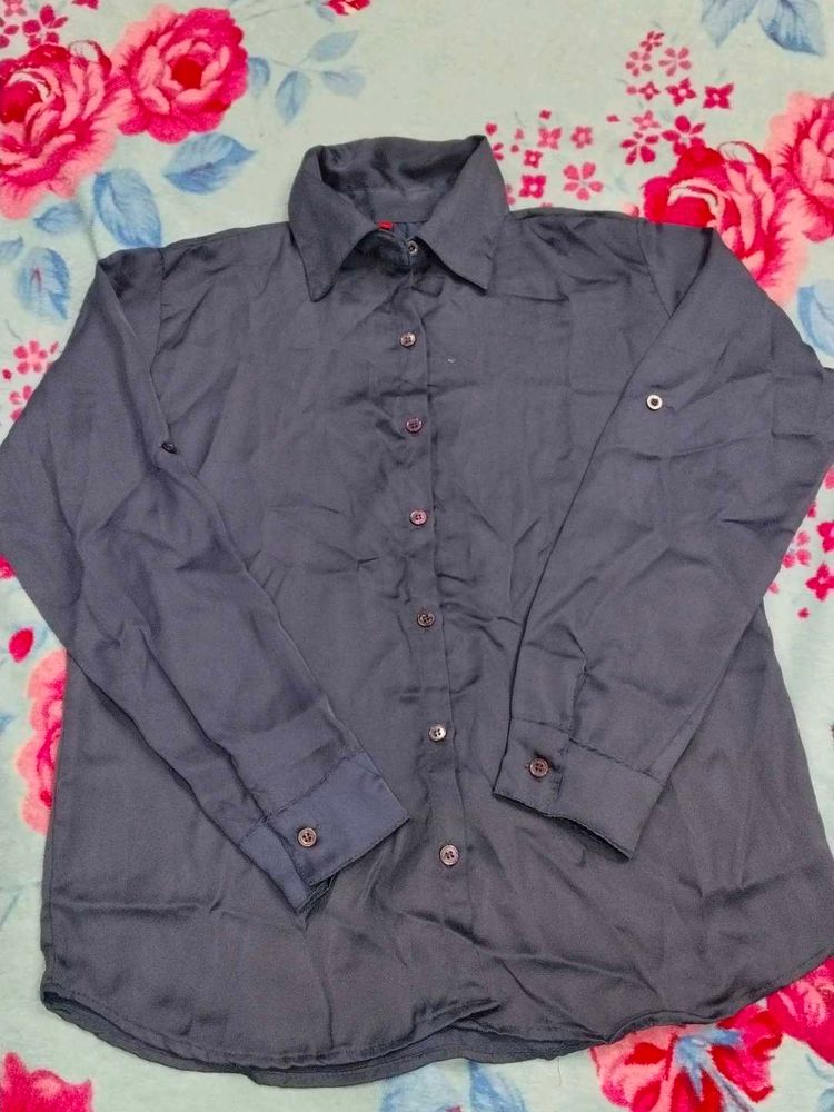 Elegant Navy Blue Shirt