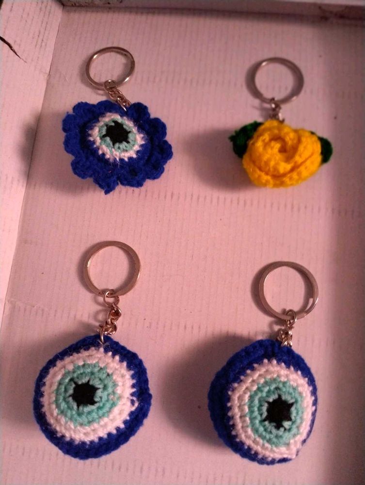 Handmade Crochet Keychains - Unique Designs