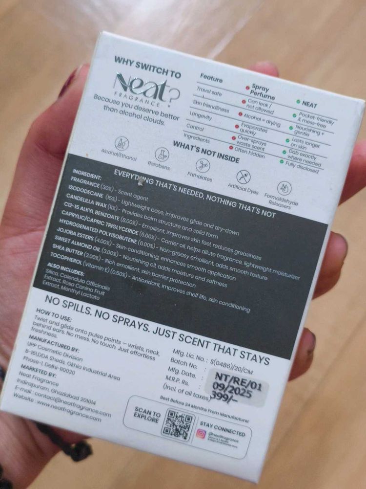 Neat Fragrance - Rose Ember