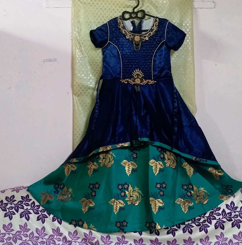 Flower Print Beautiful Gown