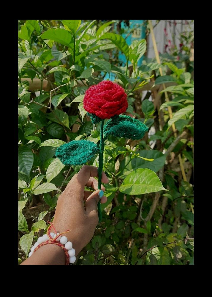Handmade Crochet Rose