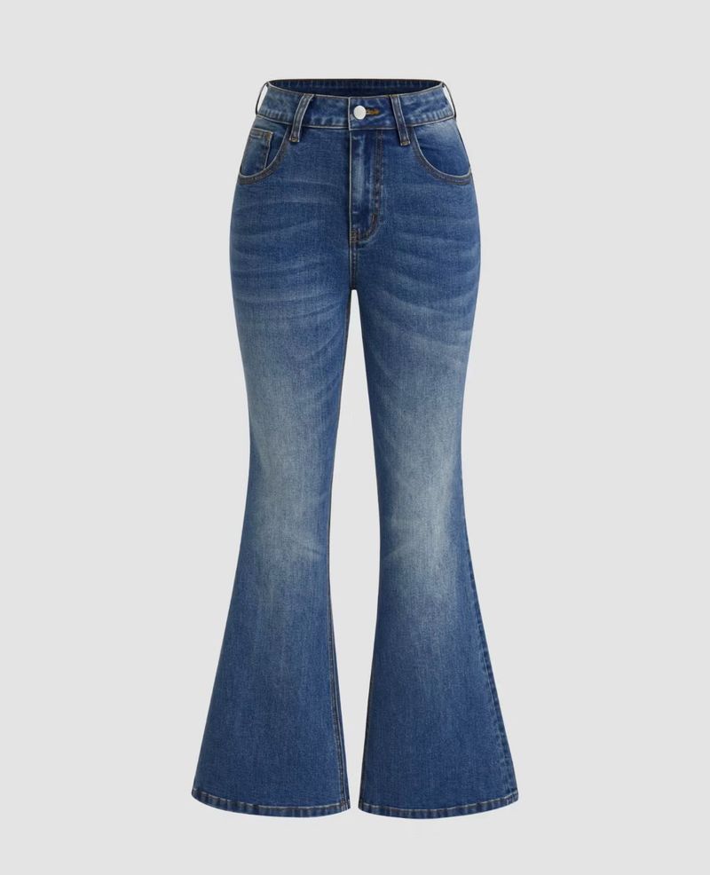 Flare Jeans - High Waist Denim