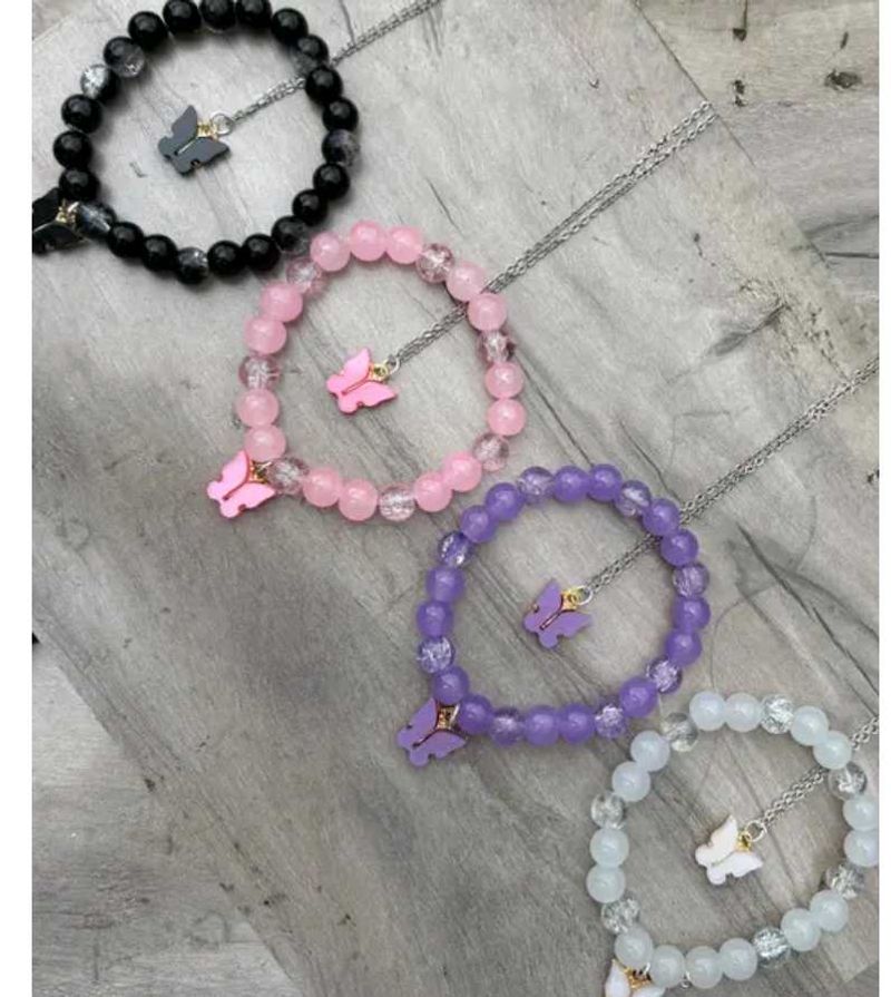 Butterfly Bracelet &amp; Necklace Set4