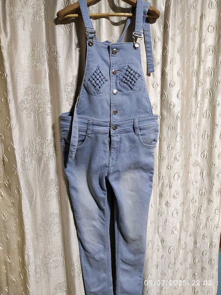 Light Blue Denim Overalls