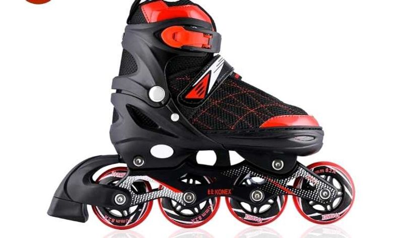 konex liner skates in red colour