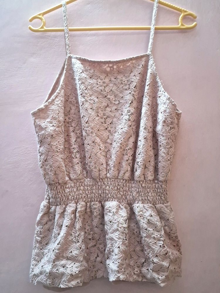Dusty Pink Lace Top