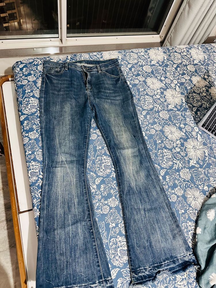 Flared Denim Jeans