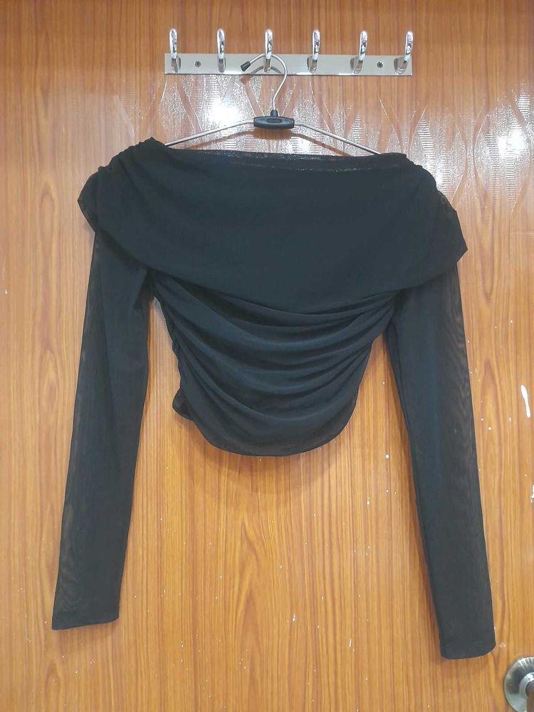 Black Long Sleeve Top