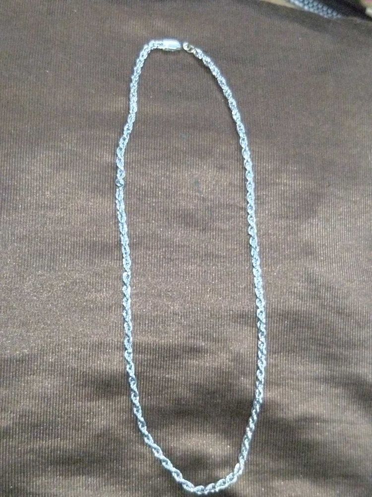 Silver Tone Chain Necklace