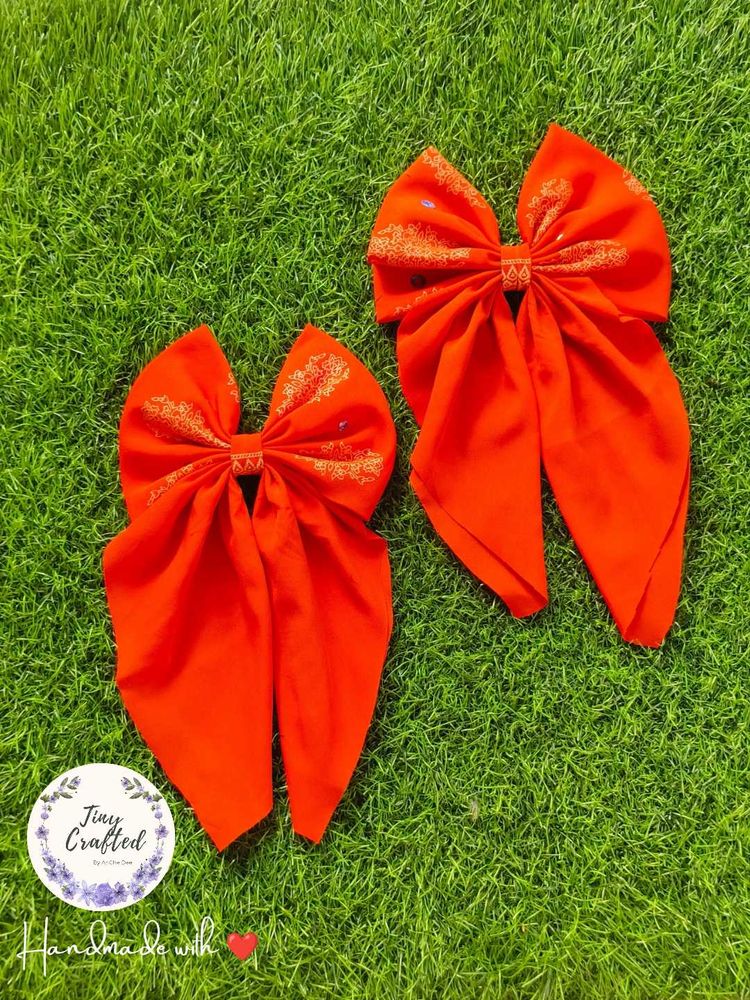 French Barettes Bow 2pcs
