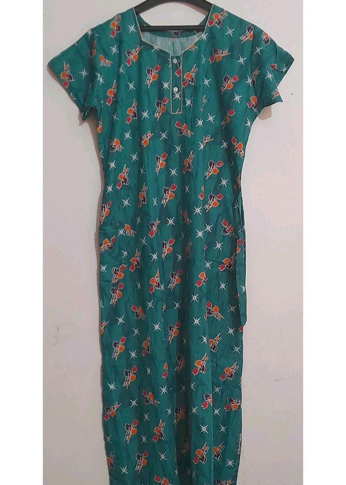 Women Nighty With Pocket