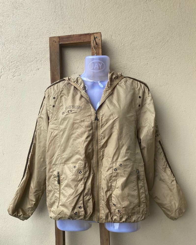 windbreaker brown jacket