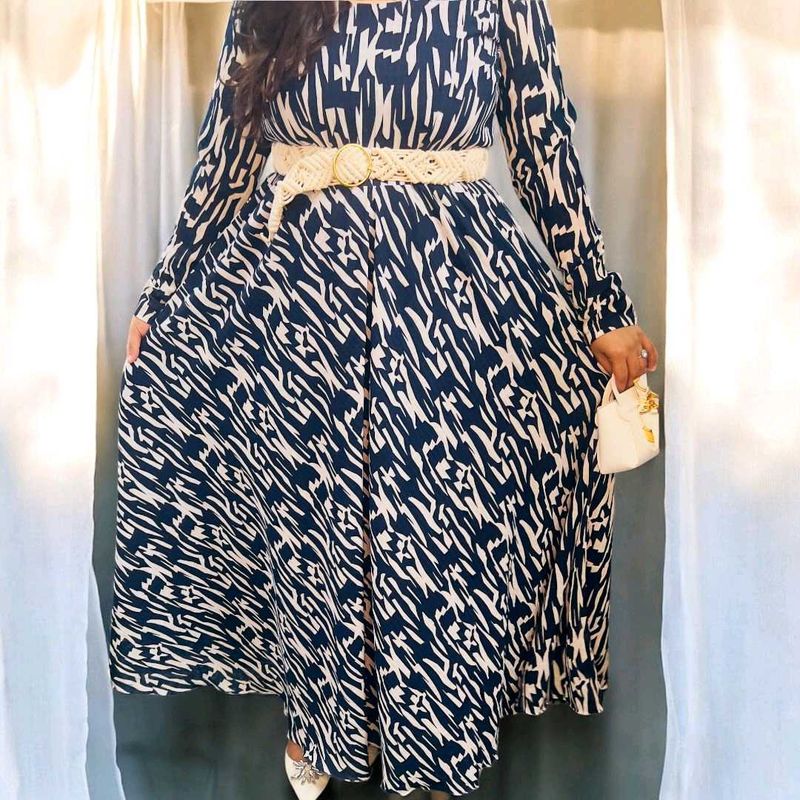 Elegant Long Sleeve Maxi Dress