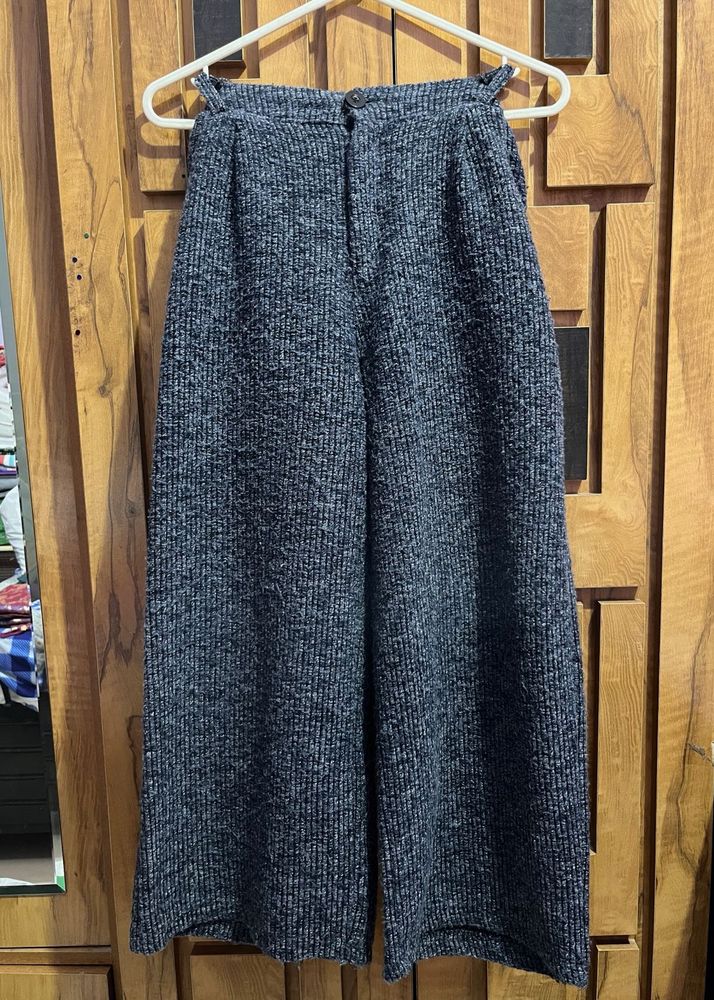 Wide Leg Textured Pants