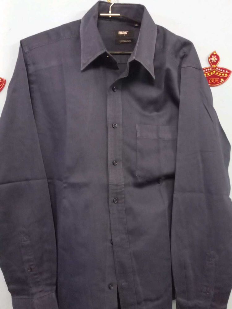 Max Men&#39;s Collection Cotton Shirt - NavyBlue