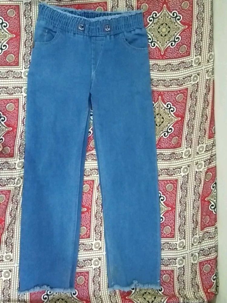 Wide Leg Denim Jeans