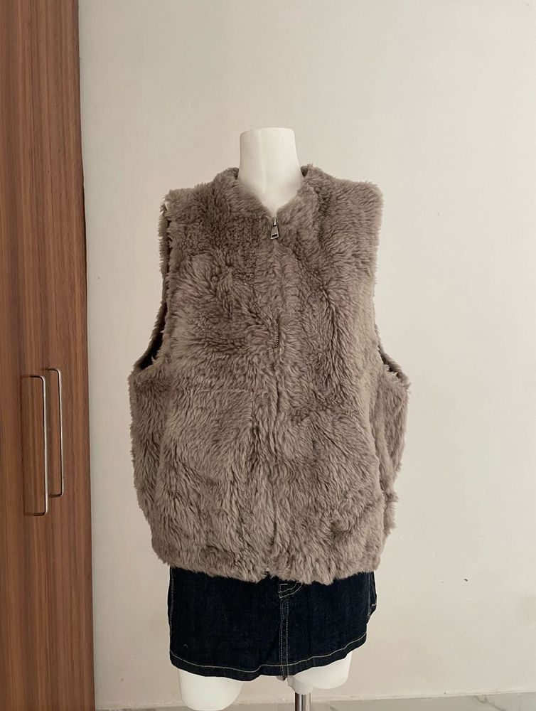 Fuzzy Faux Fur Vest