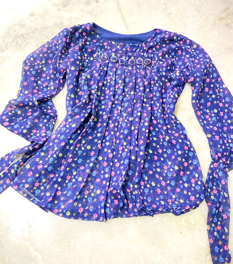 Floral Purple Top