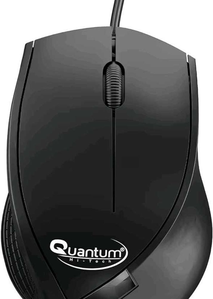 Quantum USB Wired Mouse, 1200 DPI Optical Sensor,