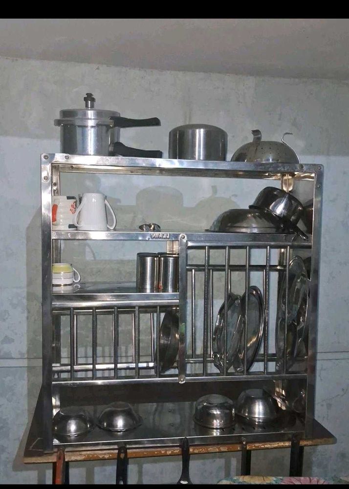 Stainless Steel Kitchen Rack  storage almari wordr