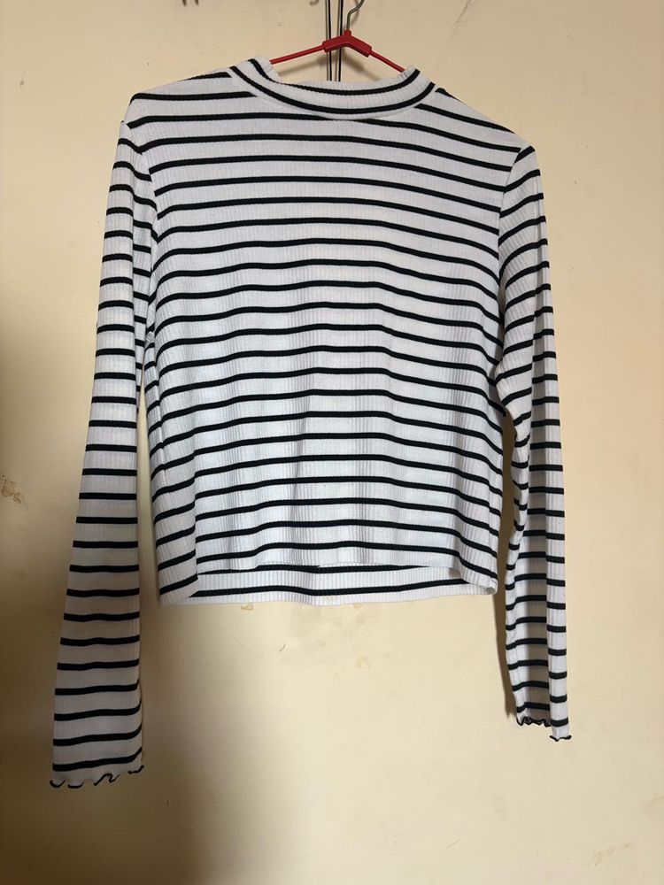 Striped Long Sleeve Top