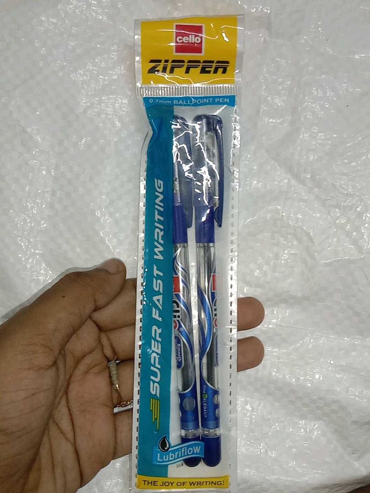 Cello Zipper Ballpoint Pen - 2 Pack