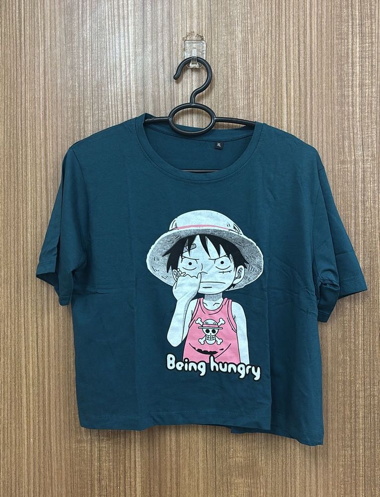 One Piece Luffy Dark Sea Green T-shirt