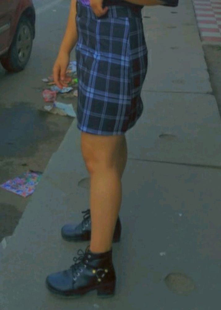 Plaid Mini Skirt