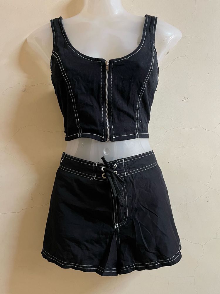 FOREVER 21 Branded Black Corset🖤