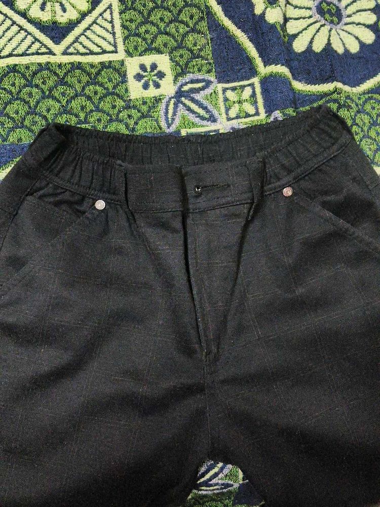 Dark Grey Patterned Pants